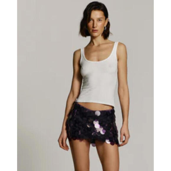 Cult Naked Shuffle Mini Mini skort in purple SIZE M NWT $230 MSRP - Picture 1 of 8